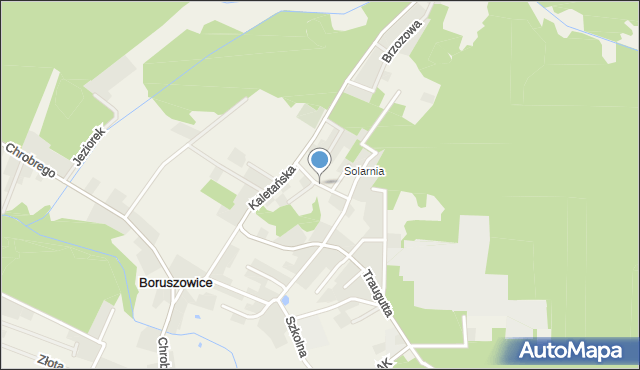 Boruszowice, Zielona, mapa Boruszowice