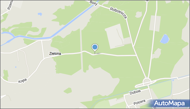 Dąbrowa Górnicza, Zielona, mapa Dąbrowa Górnicza