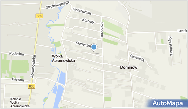Dominów gmina Głusk, Zielone Wzgórze, mapa Dominów gmina Głusk