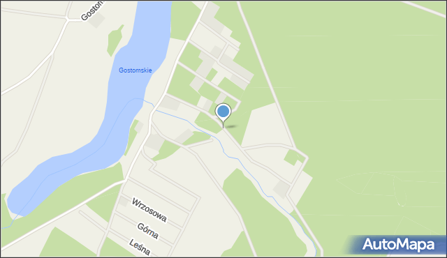 Gostomko, Zielona, mapa Gostomko