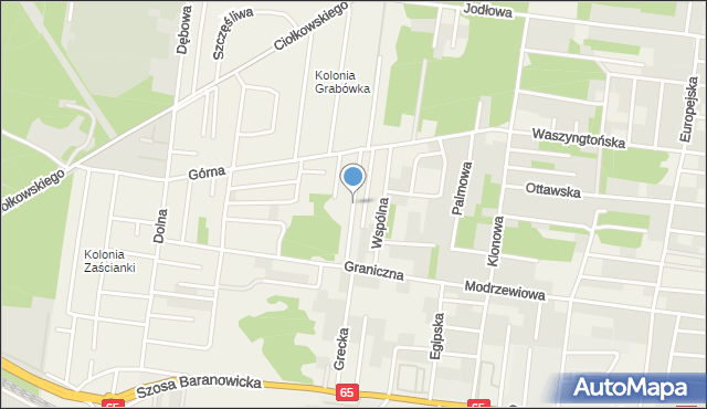 Grabówka powiat białostocki, Zielony Zakątek, mapa Grabówka powiat białostocki