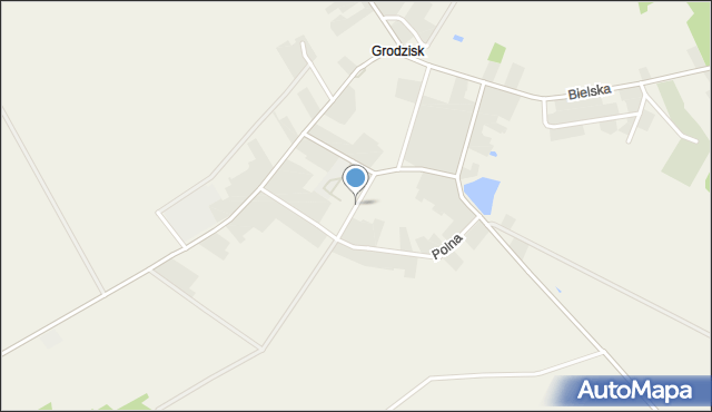 Grodzisk powiat siemiatycki, Zielona, mapa Grodzisk powiat siemiatycki
