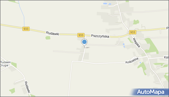 Grzawa, Zielonkówka, mapa Grzawa