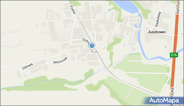 Juszkowo, Zielone Wzgórze, mapa Juszkowo