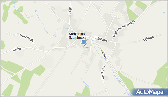 Kamienica Szlachecka, Zielone Wzgórze, mapa Kamienica Szlachecka