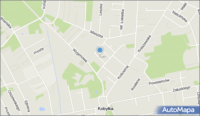 Kobyłka, Ziemiańska, mapa Kobyłka