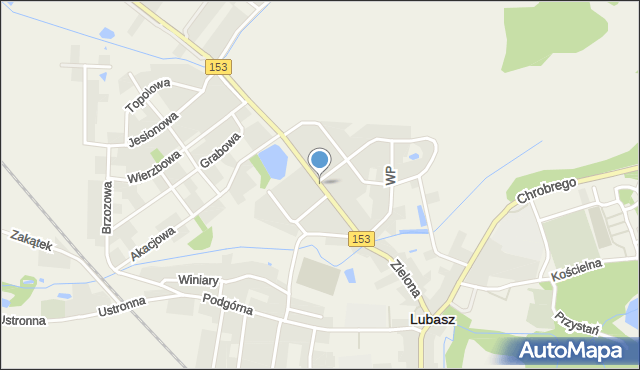 Lubasz powiat czarnkowsko-trzcianecki, Zielona, mapa Lubasz powiat czarnkowsko-trzcianecki