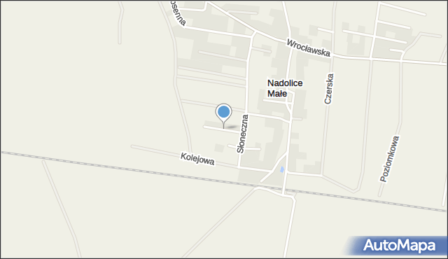 Nadolice Małe, Ziołowa, mapa Nadolice Małe