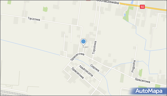 Paprotnia gmina Teresin, Ziołowa, mapa Paprotnia gmina Teresin