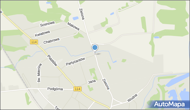 Police, Zielona, mapa Police