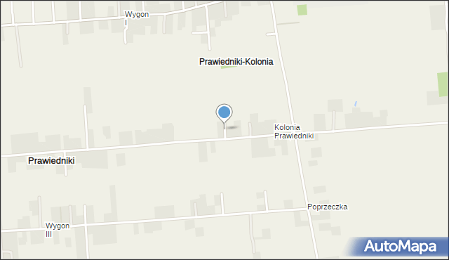 Prawiedniki, Ziołowa, mapa Prawiedniki