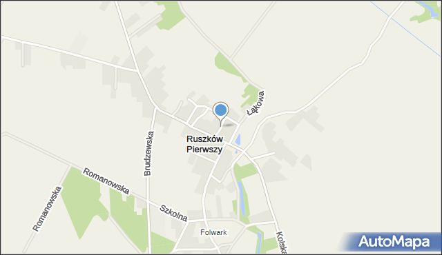 Ruszków Pierwszy, Zielona, mapa Ruszków Pierwszy