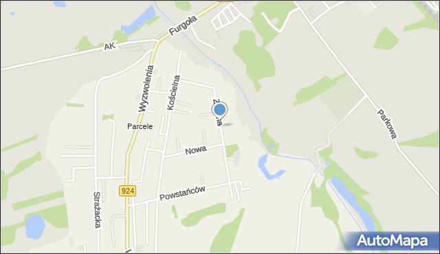 Stanowice gmina Czerwionka-Leszczyny, Zielona, mapa Stanowice gmina Czerwionka-Leszczyny
