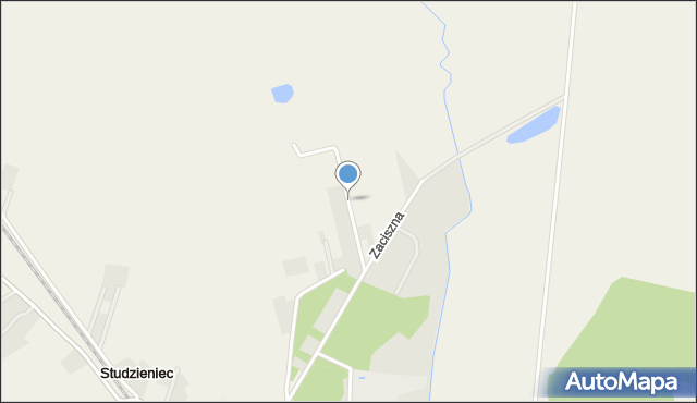 Studzieniec gmina Chodzież, Zielona Dolina, mapa Studzieniec gmina Chodzież