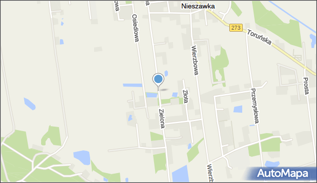 Wielka Nieszawka, Zielona, mapa Wielka Nieszawka