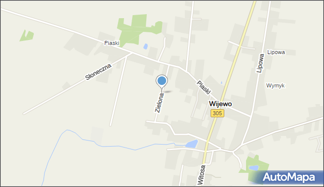 Wijewo, Zielona, mapa Wijewo