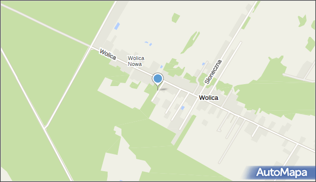 Wolica gmina Godziesze Wielkie, Zielona, mapa Wolica gmina Godziesze Wielkie