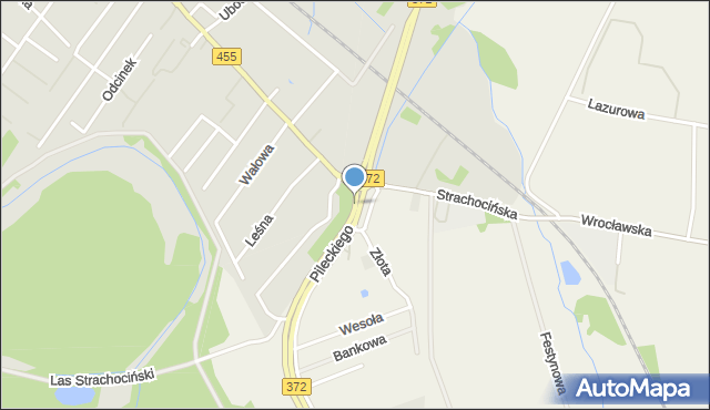 Wrocław, Zielarska, mapa Wrocławia