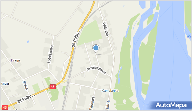 Zajezierze gmina Sieciechów, Zielona, mapa Zajezierze gmina Sieciechów