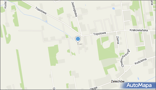 Żelechów gmina Żabia Wola, Zielonych Ogrodów, mapa Żelechów gmina Żabia Wola