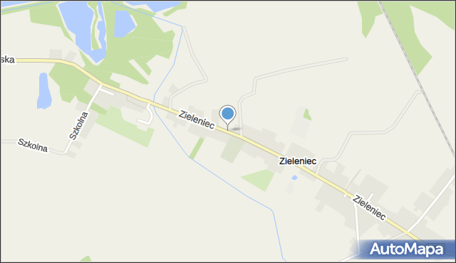 Zieleniec gmina Pokój, Zieleniec, mapa Zieleniec gmina Pokój