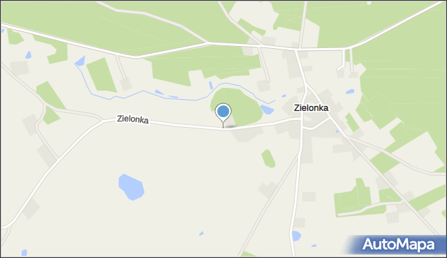 Zielonka gmina Cekcyn, Zielonka, mapa Zielonka gmina Cekcyn