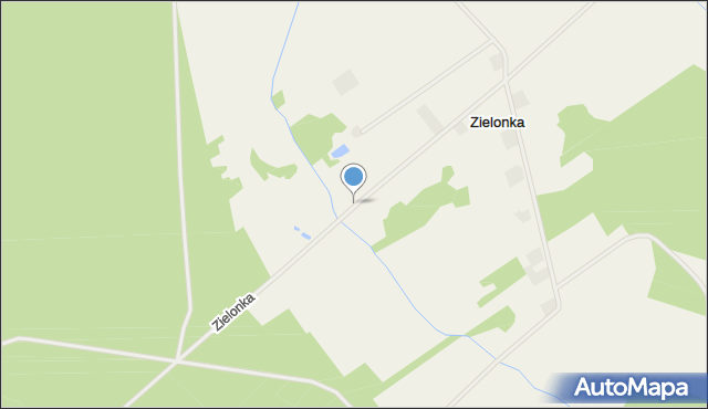 Zielonka gmina Wierzbinek, Zielonka, mapa Zielonka gmina Wierzbinek