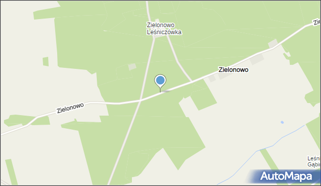 Zielonowo gmina Szubin, Zielonowo, mapa Zielonowo gmina Szubin