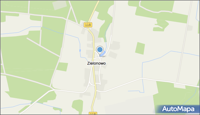 Zielonowo gmina Wieleń, Zielonowo, mapa Zielonowo gmina Wieleń