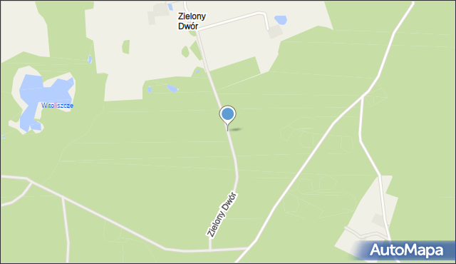 Zielony Dwór gmina Krokowa, Zielony Dwór, mapa Zielony Dwór gmina Krokowa