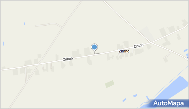 Zimno, Zimno, mapa Zimno