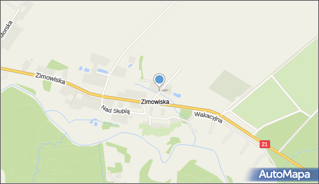 Zimowiska, Zimowiska, mapa Zimowiska