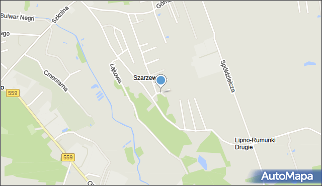 Lipno, Zjazdowa, mapa Lipno