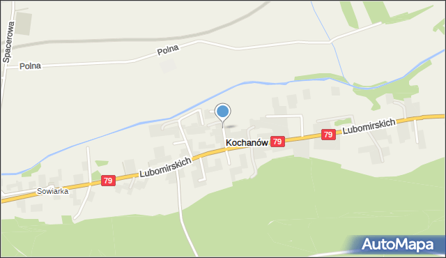 Kochanów gmina Zabierzów, Złota, mapa Kochanów gmina Zabierzów