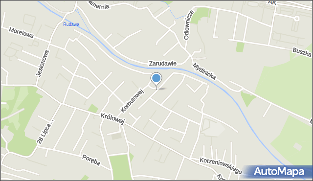 Kraków, Złota, mapa Krakowa