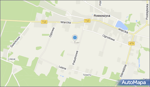 Rossoszyca, Złota, mapa Rossoszyca