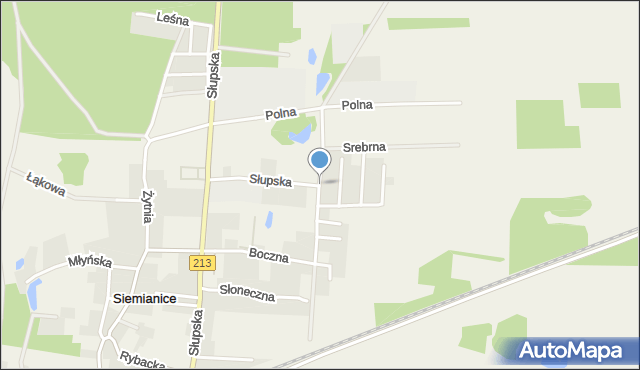 Siemianice gmina Słupsk, Złota, mapa Siemianice gmina Słupsk