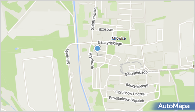 Sosnowiec, Złota, mapa Sosnowca