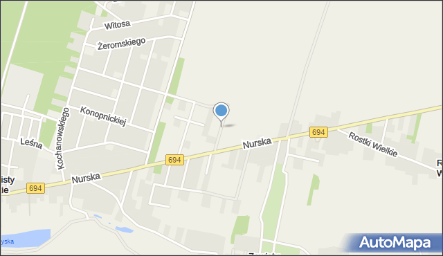 Zawisty Nadbużne, Złota, mapa Zawisty Nadbużne