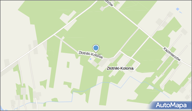 Złotniki-Kolonia, Złotniki-Kolonia, mapa Złotniki-Kolonia