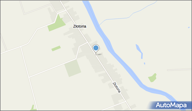 Złotoria gmina Choroszcz, Złotoria, mapa Złotoria gmina Choroszcz