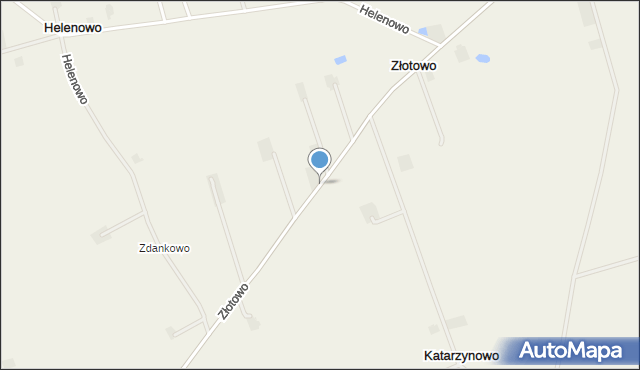 Złotowo gmina Wierzbinek, Złotowo, mapa Złotowo gmina Wierzbinek