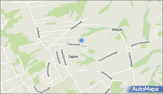 Żywiec, Złota, mapa Żywiec