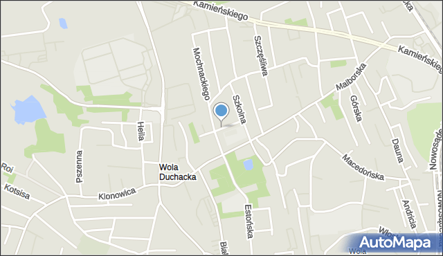 Kraków, Zmartwychwstania Pańskiego, mapa Krakowa