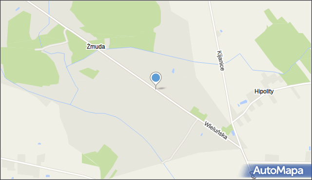 Lututów, Żmuda, mapa Lututów