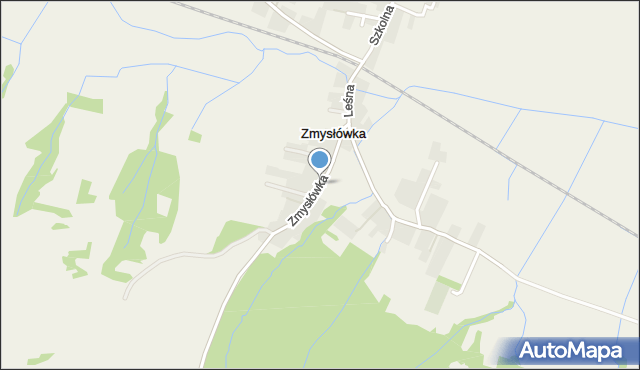 Zmysłówka gmina Rymanów, Zmysłówka, mapa Zmysłówka gmina Rymanów