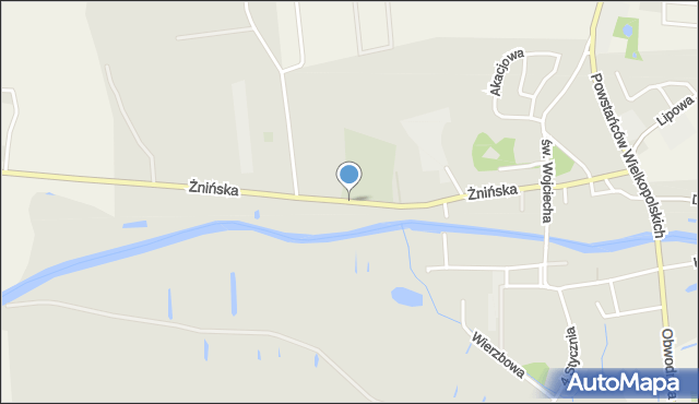 Barcin, Żnińska, mapa Barcin