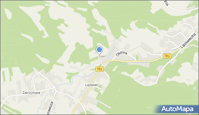 Płaza, Żniwna, mapa Płaza