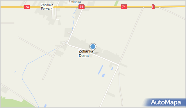 Zofianka Dolna, Zofianka Dolna, mapa Zofianka Dolna