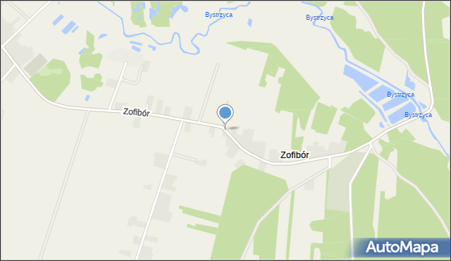 Zofibór, Zofibór, mapa Zofibór